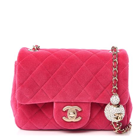 large pink velvet chanel bag|Chanel velvet bag price.